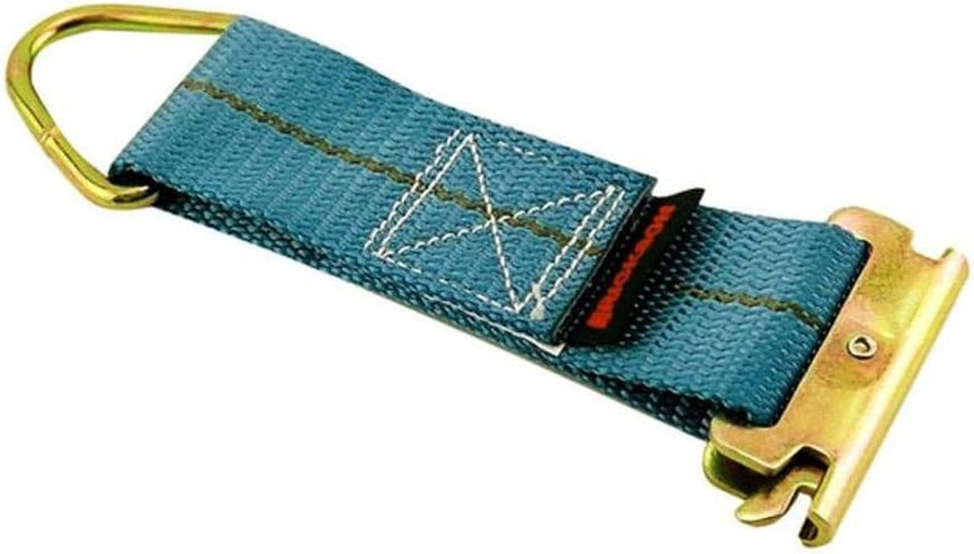 59143 Blue 2" X 8" Tie-Off E-Track Strap with Cam Buckle