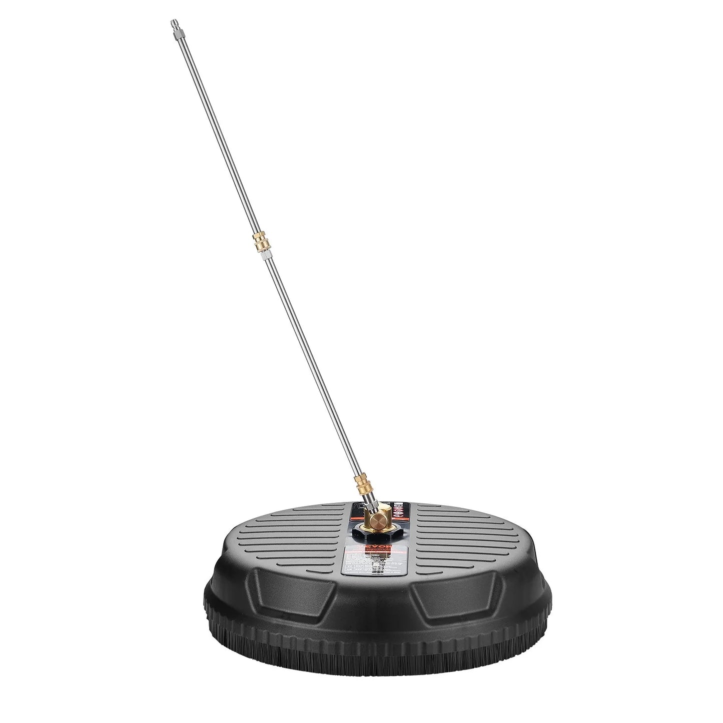 VEVOR Pressure Washer Surface Cleaner Universal 15, Pressure Washer Attachment 4000 Max PSI with 2 Extension Wand, 1/4 Quick-Connect Connector Power Concrete Cleaner, for Floor Driveway, Patio