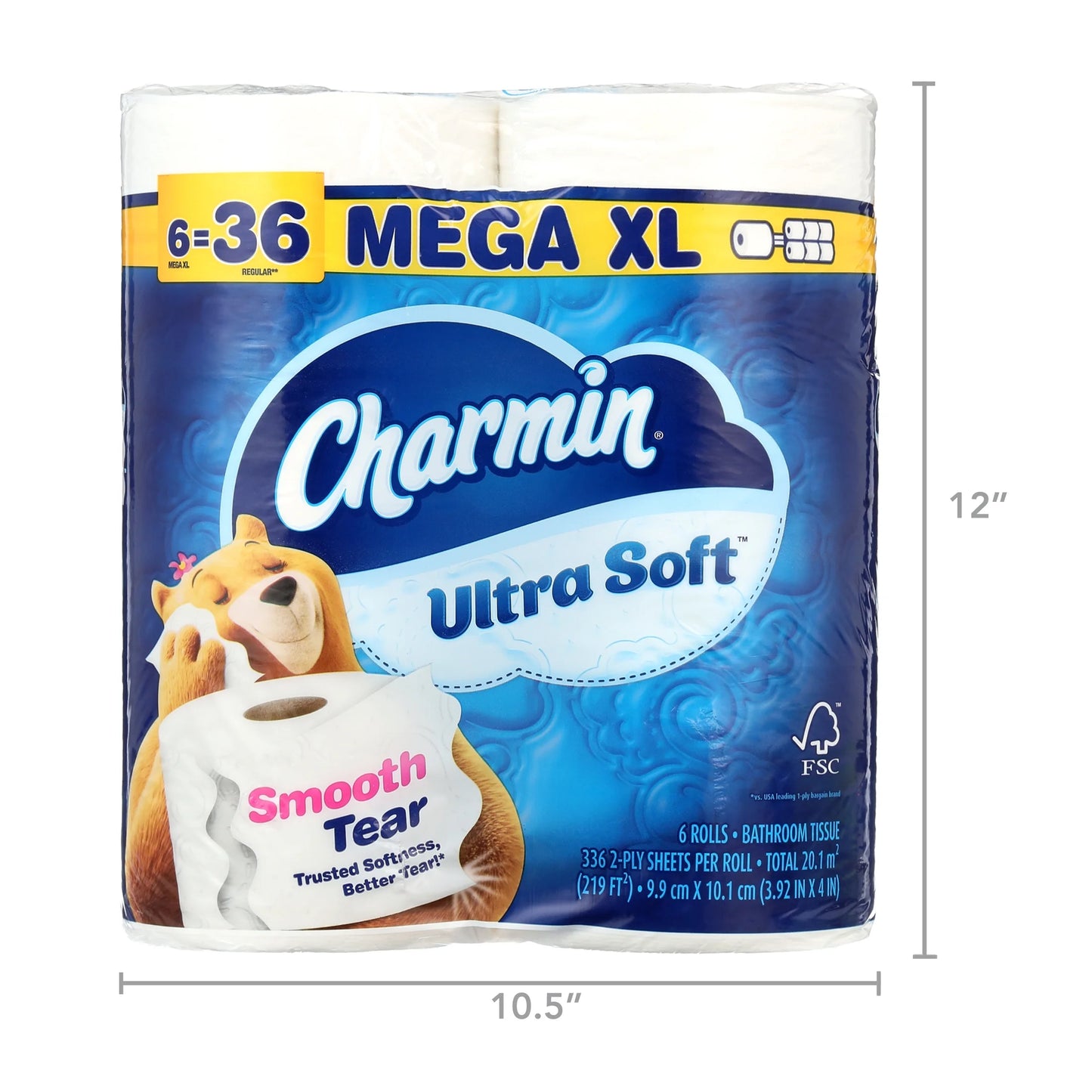 Toilet Paper Ultra Soft, 6 Mega XL Rolls