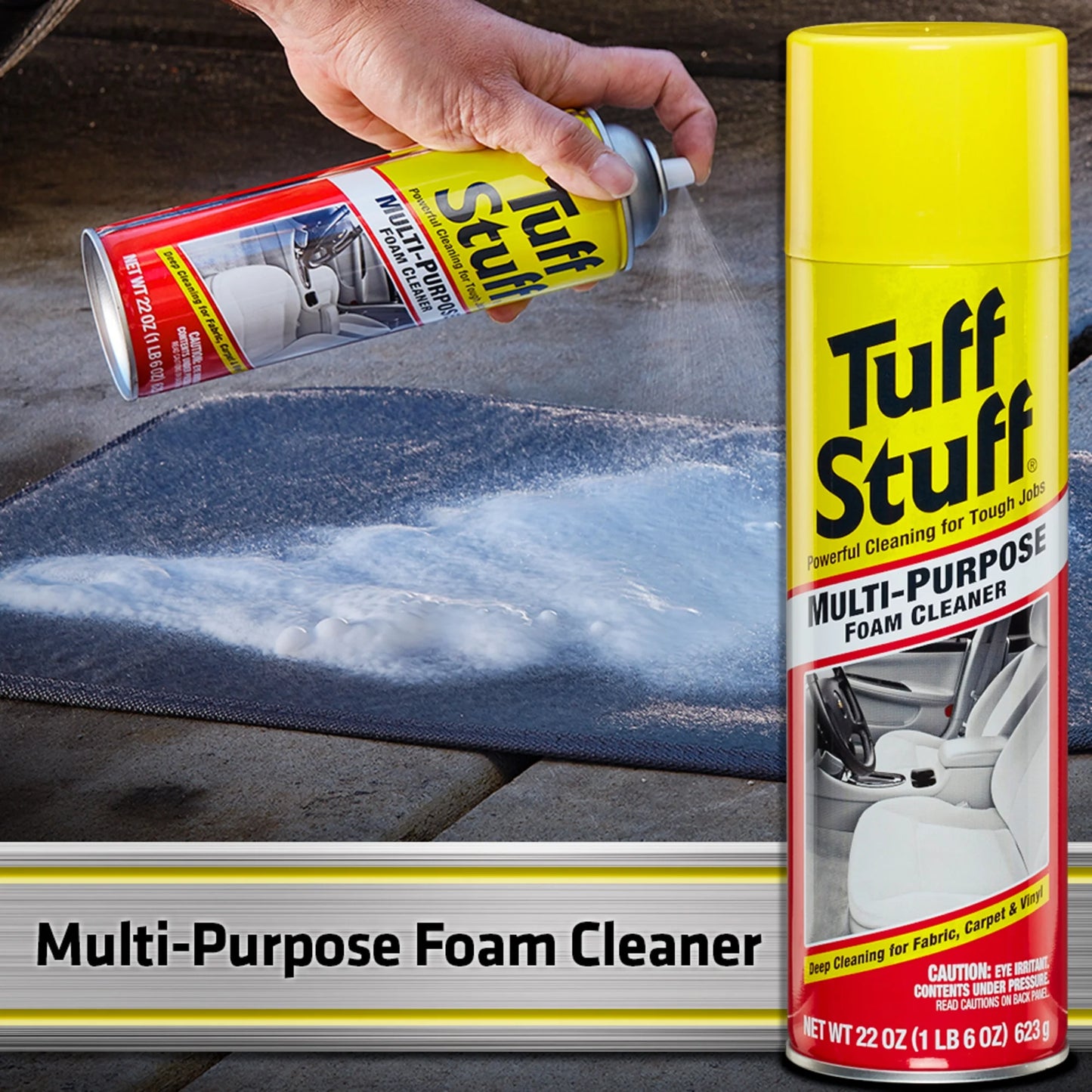 (2 Pack) Multi Purpose Foam Cleaner for Car Detailing, 22 Oz