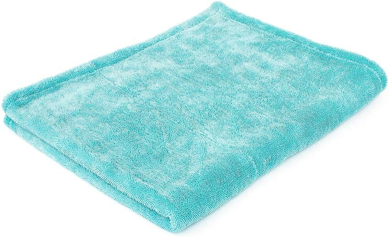 - the Liquid8R - Absorbent 70/30 Blend Microfiber Drying Towel for Cars, Trucks, Suvs, Safe for Detailing + Scratch Free, Twist Loop, 1100Gsm, 25In X 36In, Aqua Blue