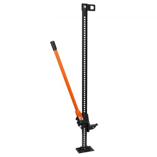 VEVOR High Lift Farm Jack, 60 Utility Farm Jack, 7000 Lbs Capacity Ratcheting off Road Utility Jack, Heavy-Duty Farm Jack for Tractor, Truck, SUV, Bumper Lift, Orange