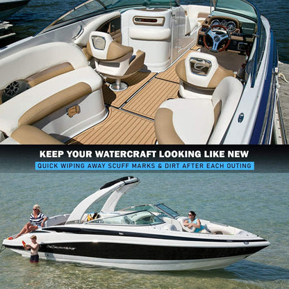 Marine Grime & Scuff Remover Pads | Boat Cleaning Supplies & Polishing Sponges for Boats &Jet Skis | Boat Erasers for Deck Marks, Scratches & Black Streaks | Improved Strength & Higher Density