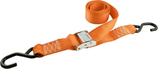 34409 Pro Series Orange 2" X 8' Cam Lock Buckle Tie-Down Strap, (Pack of 2)