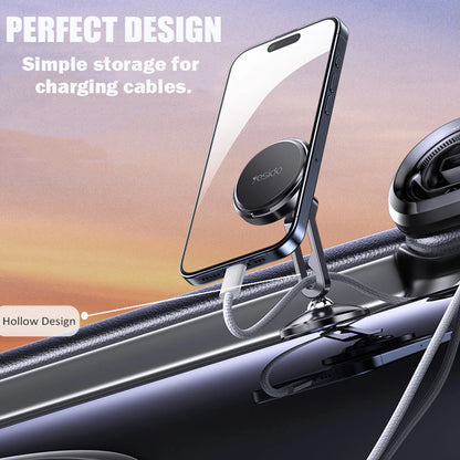 Magnetic Car Mount: 360 Degrees Rotatable Car Phone Holder - Air Vent Dashboard Windshield Car Mount