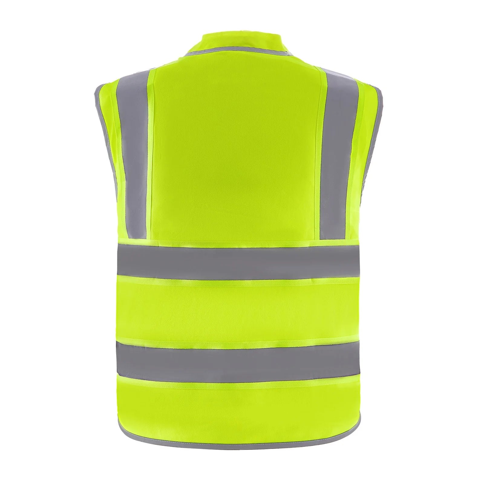 Safety Vest Reflective Yellow Work Vest with 10 Pockets for Men & Women