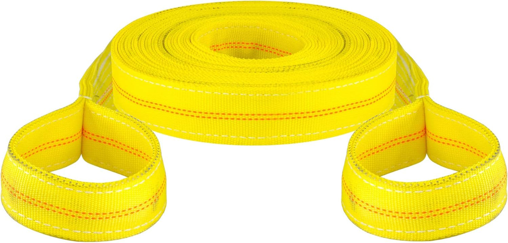 83066 30-Foot Yellow Nylon Recovery Tow Strap, 18,000 Lbs Break Strength , WHITE