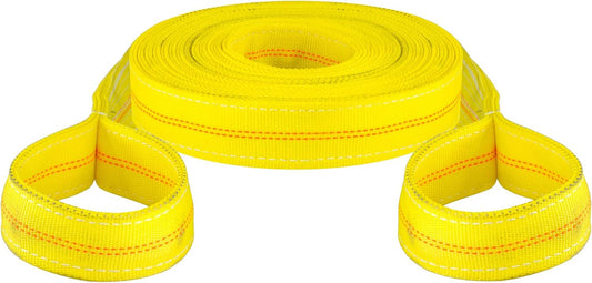 83066 30-Foot Yellow Nylon Recovery Tow Strap, 18,000 Lbs Break Strength , WHITE