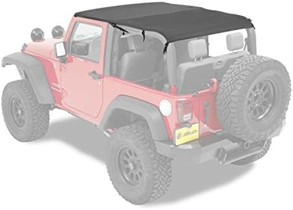 5259335 Black Diamond Safari Style Bikini Top for 2010-2018 Wrangler JK 2-Door (Cable Style)