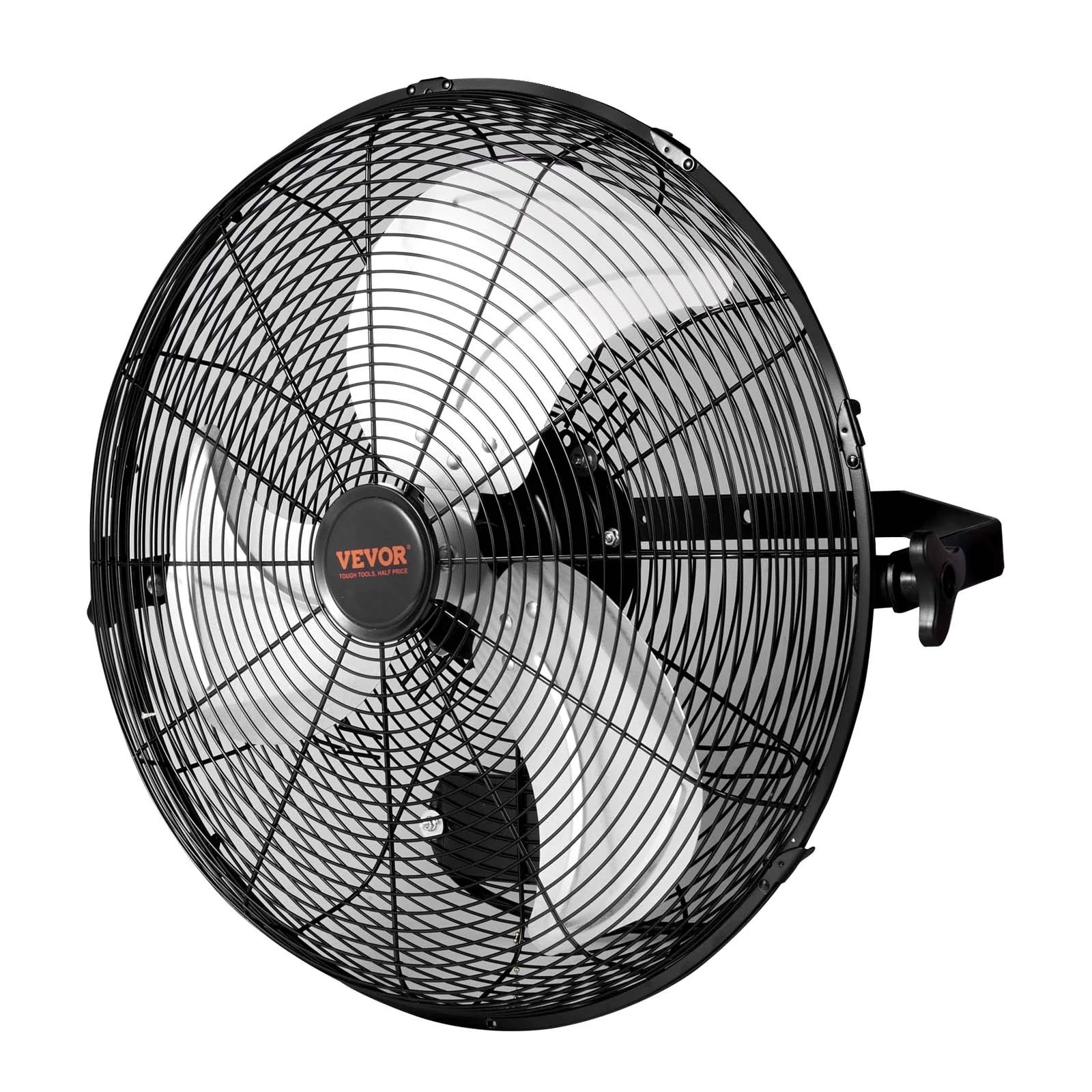 VEVOR Wall Mount Fan, 2 PCS 18 Inch Waterproof, 3-Speed High Velocity Max. 4000 CFM Industrial Wall Fan for Indoor, Commercial, Residential, Warehouse, Greenhouse, Workshop, Basement, Garage,Black