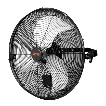 VEVOR Wall Mount Fan, 2 PCS 18 Inch Waterproof, 3-Speed High Velocity Max. 4000 CFM Industrial Wall Fan for Indoor, Commercial, Residential, Warehouse, Greenhouse, Workshop, Basement, Garage,Black