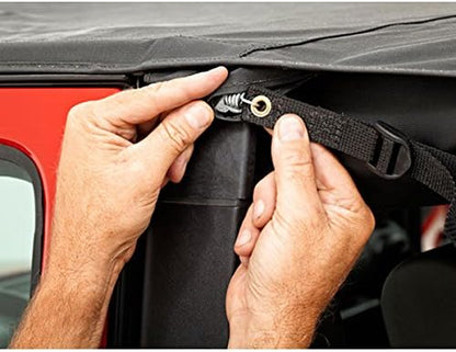 5259335 Black Diamond Safari Style Bikini Top for 2010-2018 Wrangler JK 2-Door (Cable Style)