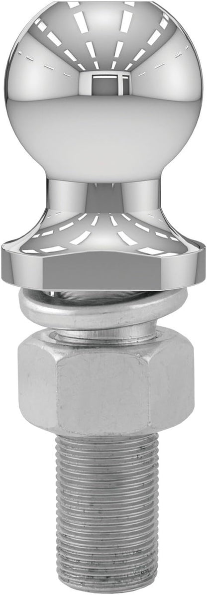 40072 Chrome Trailer Hitch Ball, 3,500 Lbs, 1-7/8-Inch Diameter, 1 X 3-Inch Shank, Silver