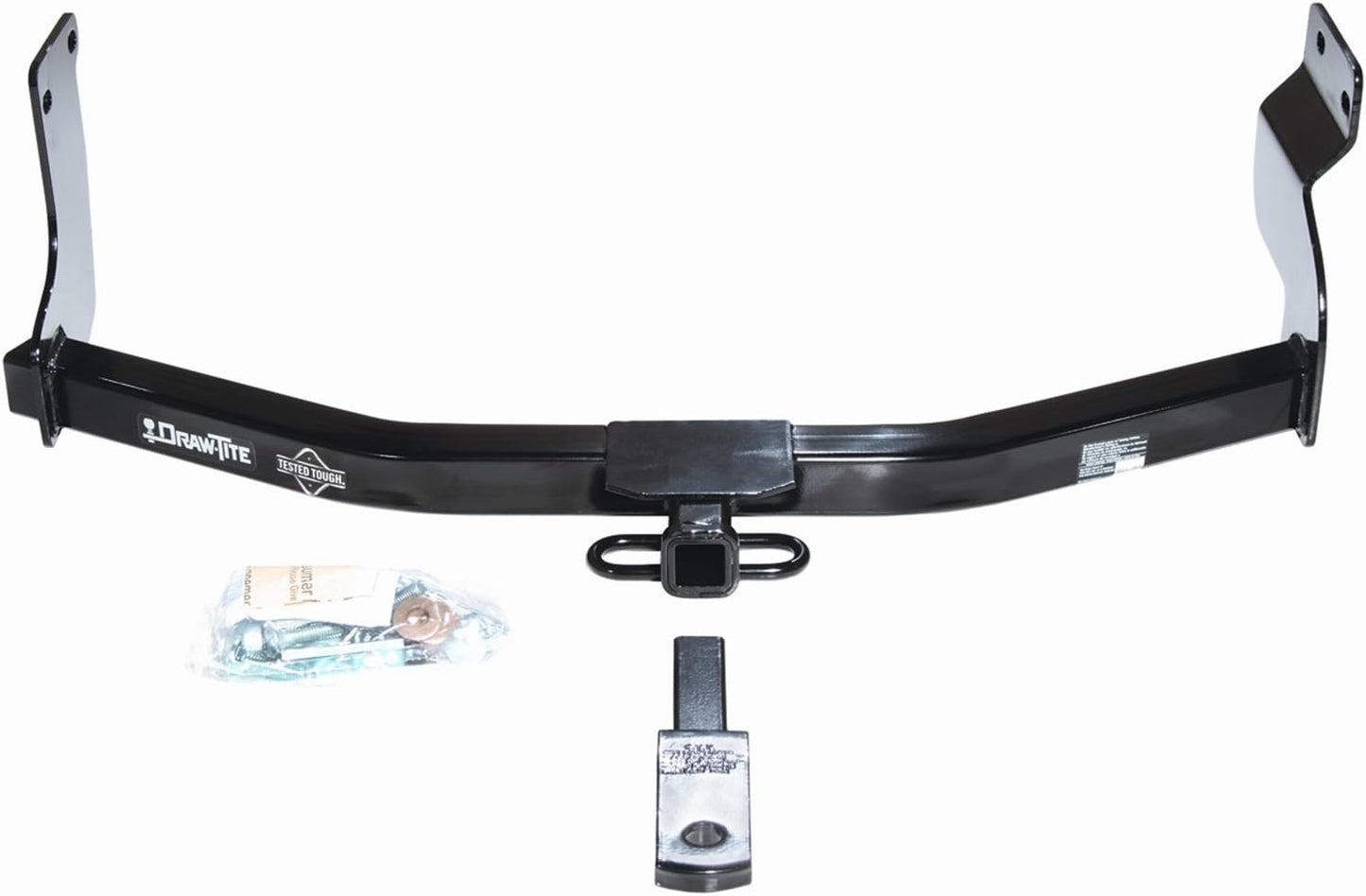 36501 Class II Frame Hitch with 1-1/4" Square Receiver Tube Opening , Black