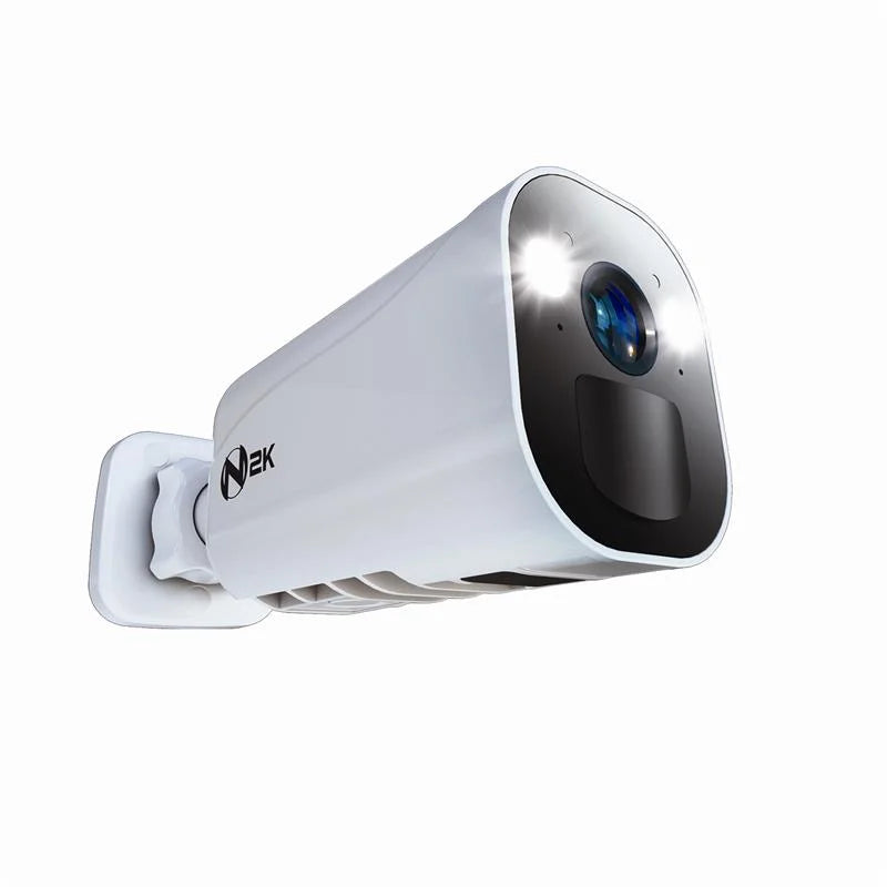 ® Wire Free (Battery) 2K Spotlight Cameras with 2-Way Audio and Audio Alerts and Siren - White