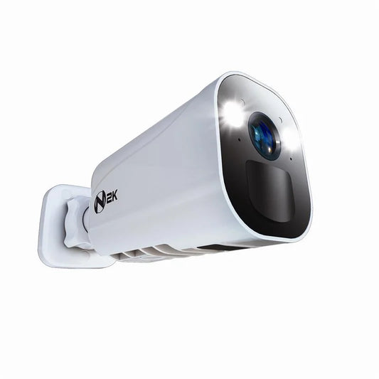 ® Wire Free (Battery) 2K Spotlight Cameras with 2-Way Audio and Audio Alerts and Siren - White