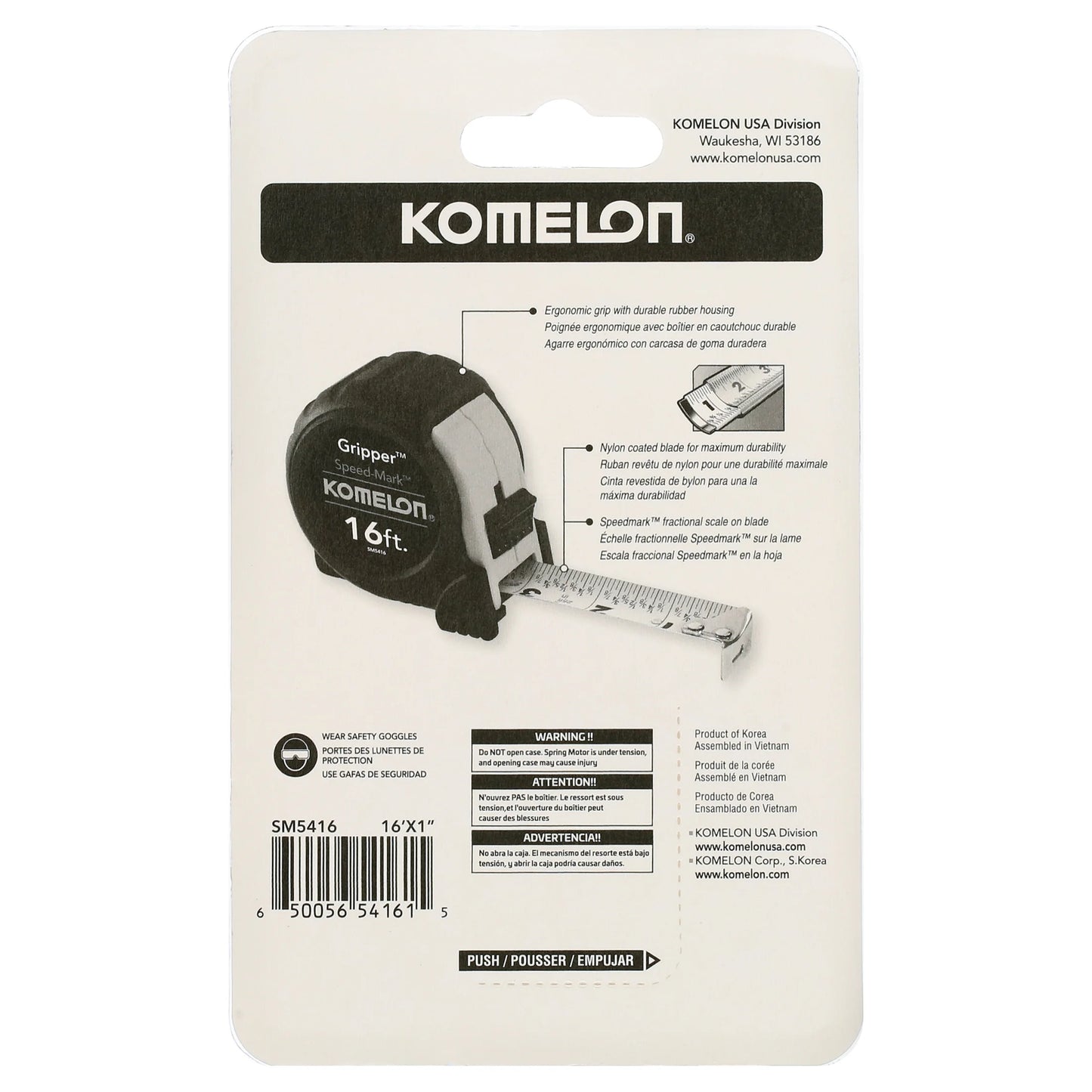 SM5416 16Ft Speedmark Gripper Tape Measure