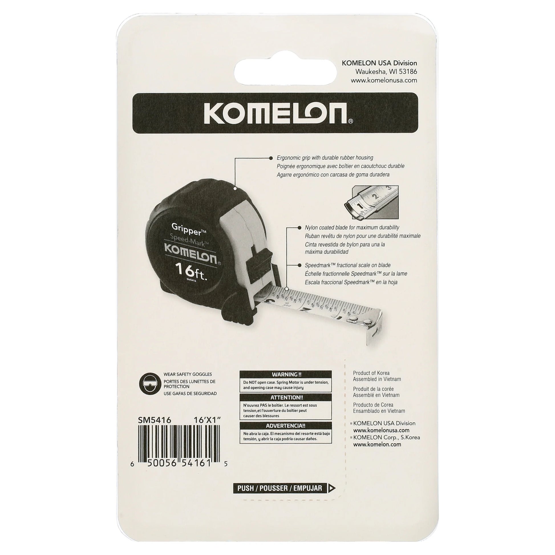 SM5416 16Ft Speedmark Gripper Tape Measure