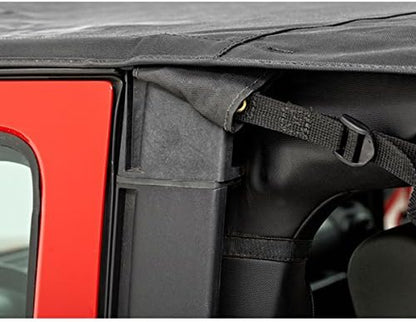 5259335 Black Diamond Safari Style Bikini Top for 2010-2018 Wrangler JK 2-Door (Cable Style)