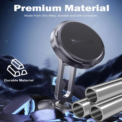 Magnetic Car Mount: 360 Degrees Rotatable Car Phone Holder - Air Vent Dashboard Windshield Car Mount