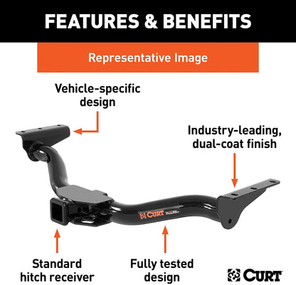 14029 Class 4 Trailer Hitch, 2-Inch Receiver, Fits Select Cadillac, Chevrolet, GMC Suvs