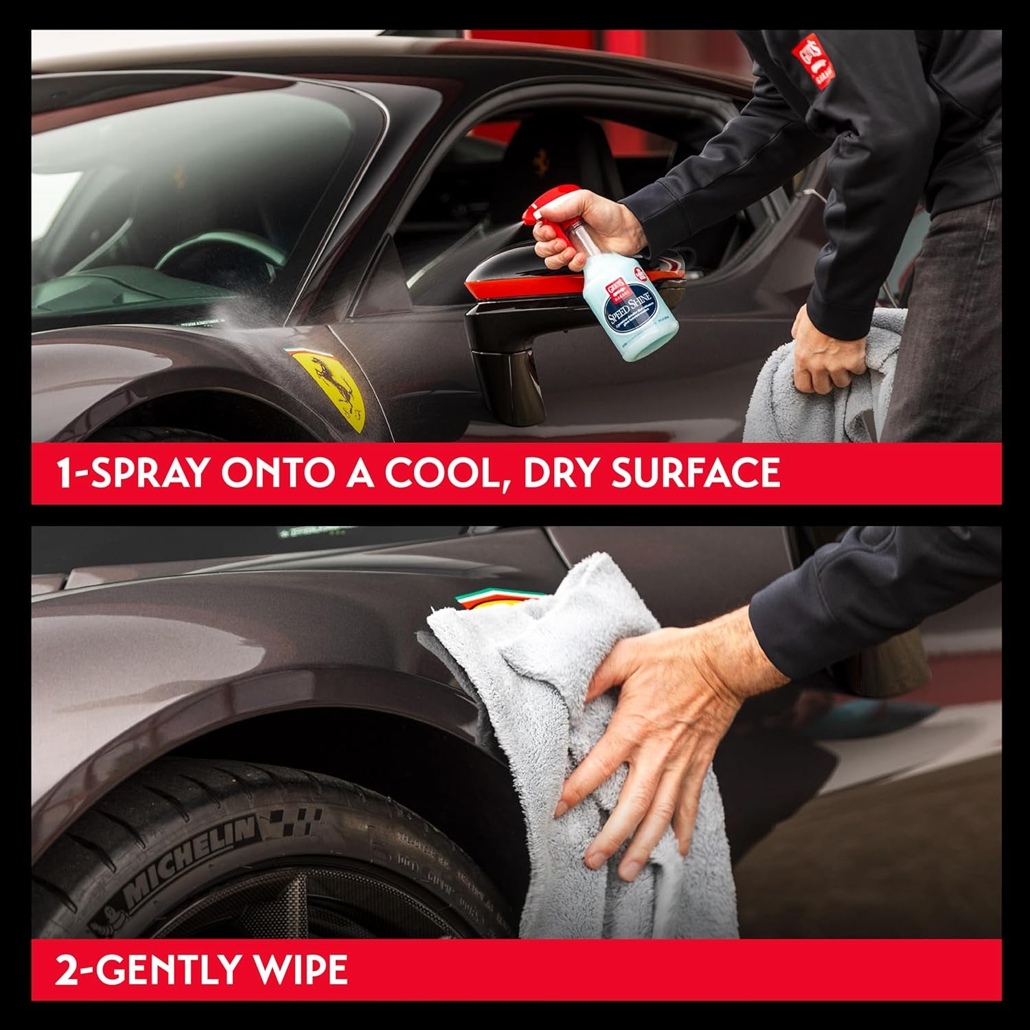 Speed Shine for Car Detailing, Quick Detailer for All Exterior Surfaces, Trim and Wheels, Provides a Glossy Finish, 11146, 35 Oz