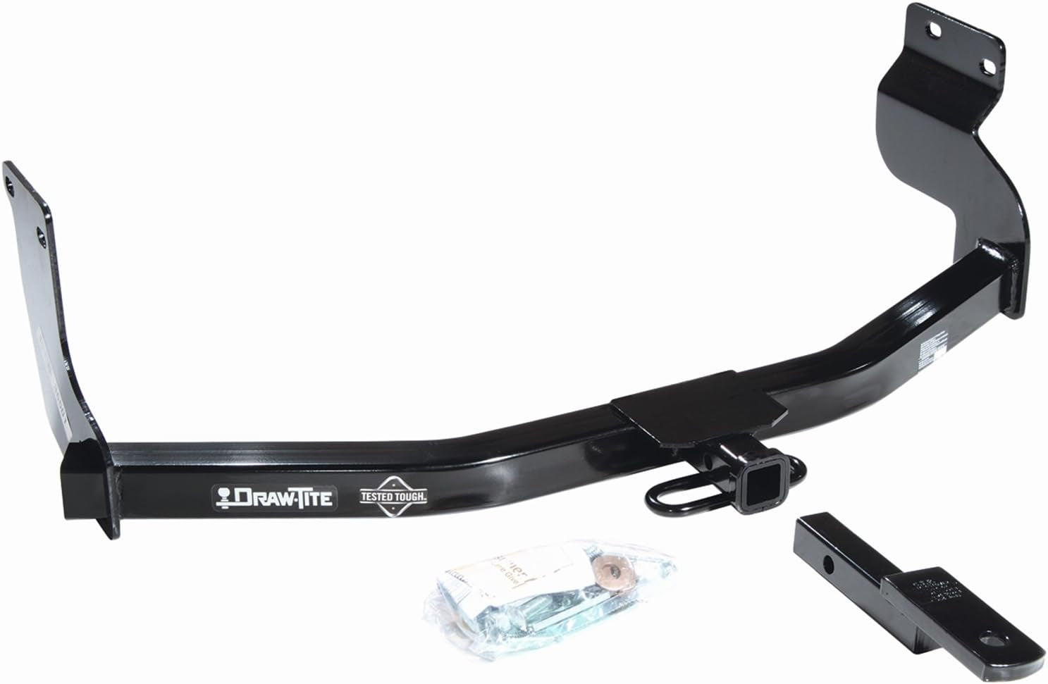 36501 Class II Frame Hitch with 1-1/4" Square Receiver Tube Opening , Black