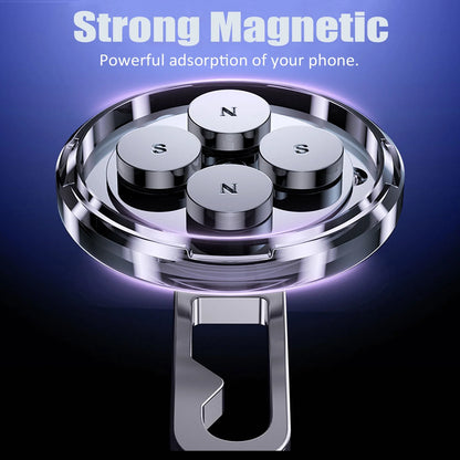 Magnetic Car Mount: 360 Degrees Rotatable Car Phone Holder - Air Vent Dashboard Windshield Car Mount