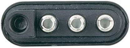 48105 4 Wire Flat Trailer End Connector with Splice Connectors
