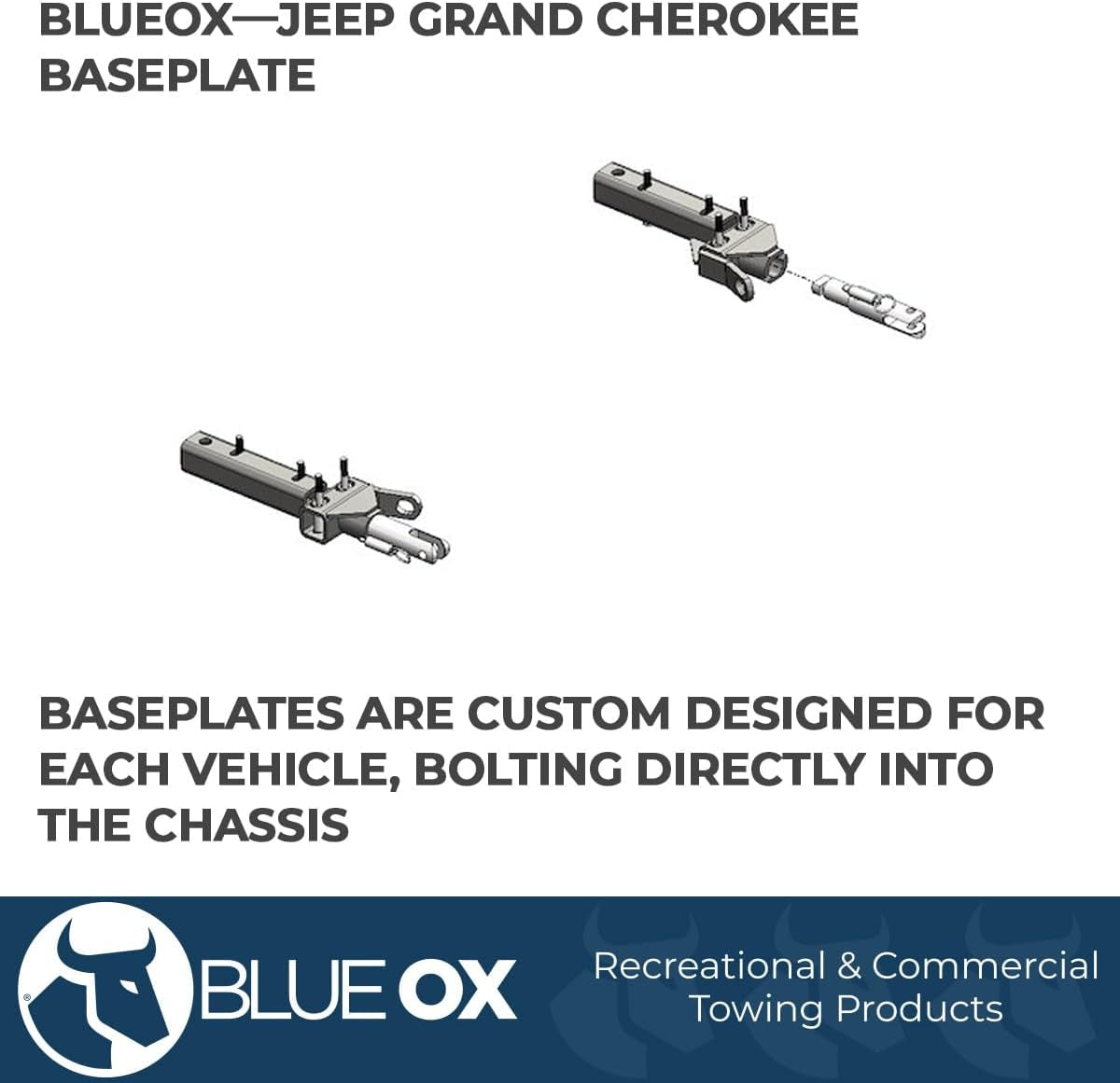 BX1128 Base Plate for Jeep Grand Cherokee , Gray