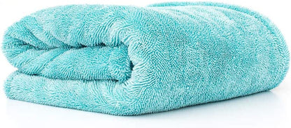 - the Liquid8R - Absorbent 70/30 Blend Microfiber Drying Towel for Cars, Trucks, Suvs, Safe for Detailing + Scratch Free, Twist Loop, 1100Gsm, 25In X 36In, Aqua Blue