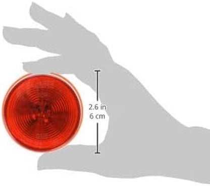 Grote G1032-5 Hi Count Red 2 1/2" LED Clearance Marker Light (Optic Lens)
