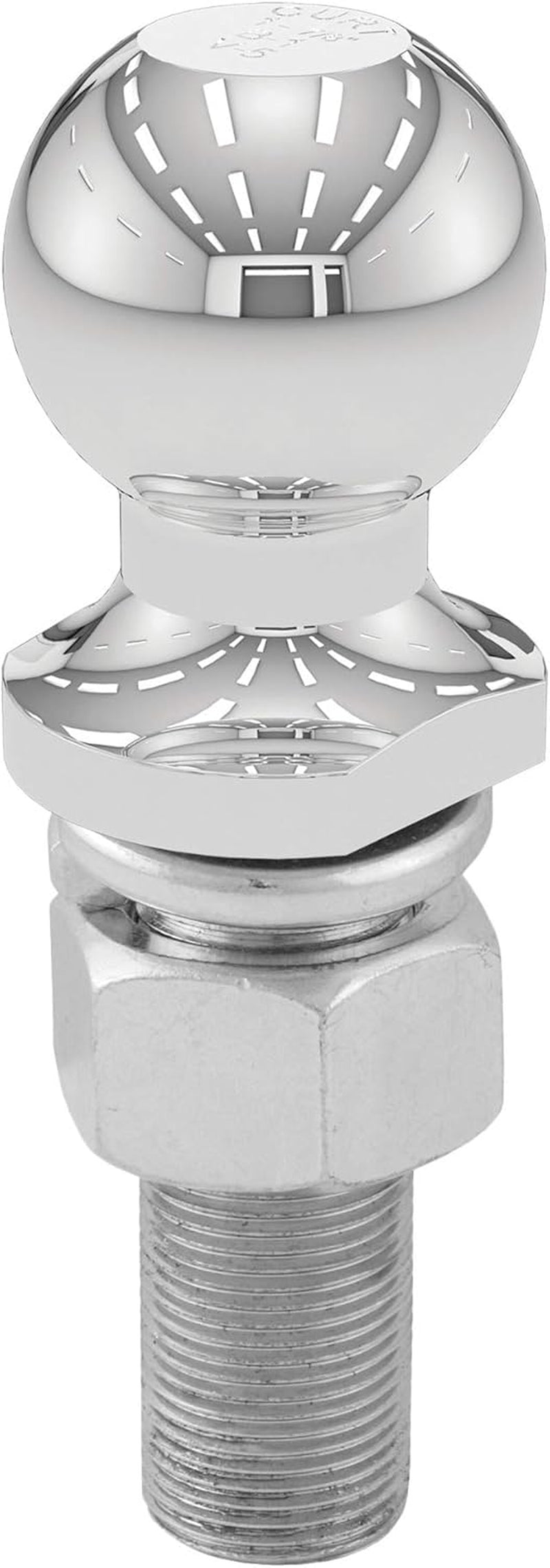 40072 Chrome Trailer Hitch Ball, 3,500 Lbs, 1-7/8-Inch Diameter, 1 X 3-Inch Shank, Silver