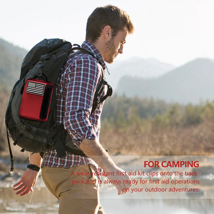 KITGO First Aid Kits, Trauma First Aid Kit, Premium Emergency Kits, Compartments for Home, Office, Car, Outdoor, Hiking, Travel, Camping,103 Piece Set