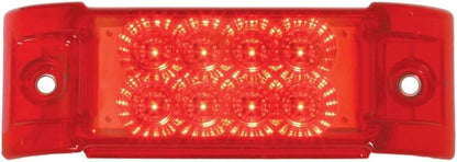 77662 Rectangular Spyder Red/Red 8 LED Sealed Marker Light