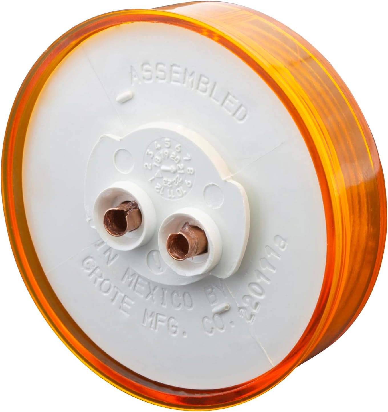 G1033-5 Hi Count Yellow 2 1/2" LED Clearance Marker Light (Optic Lens)