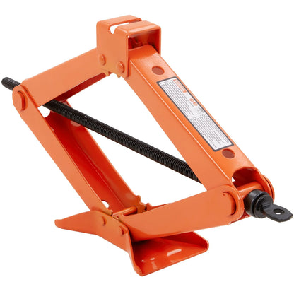 VEVOR Scissor Jack, 2.5 Ton/5512 Lbs Scissor Car Jack, 3.7-17.1 Lifting Range Scissor Lift Jack with Ratcheting Handle and L-Wrench, Portable Tire Jack for Cars Trucks Sedans Mpvs