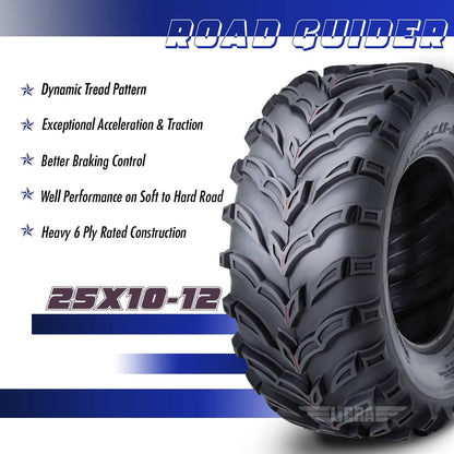 ATV/UTV Tires 25X10-12 25X10X12 6PR- Set 2-10273