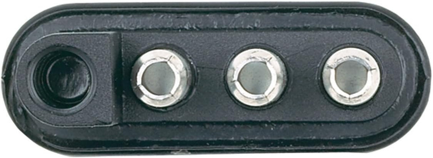 48105 4 Wire Flat Trailer End Connector with Splice Connectors