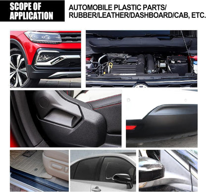 Rayhong Auto Plastic Refurbisher Best Interior Dashboard Parts Leather Surface Wax Dust-Proof Glazing Cleaning Repair Liquid Multi-Purpose Application Deep Cleaning Belt Sponge