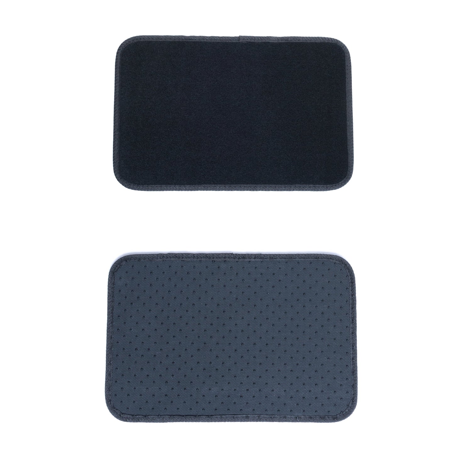 (2 Pack)  4 Piece Medium Pile Carpet Floor Mat Set Black, 78920WDI