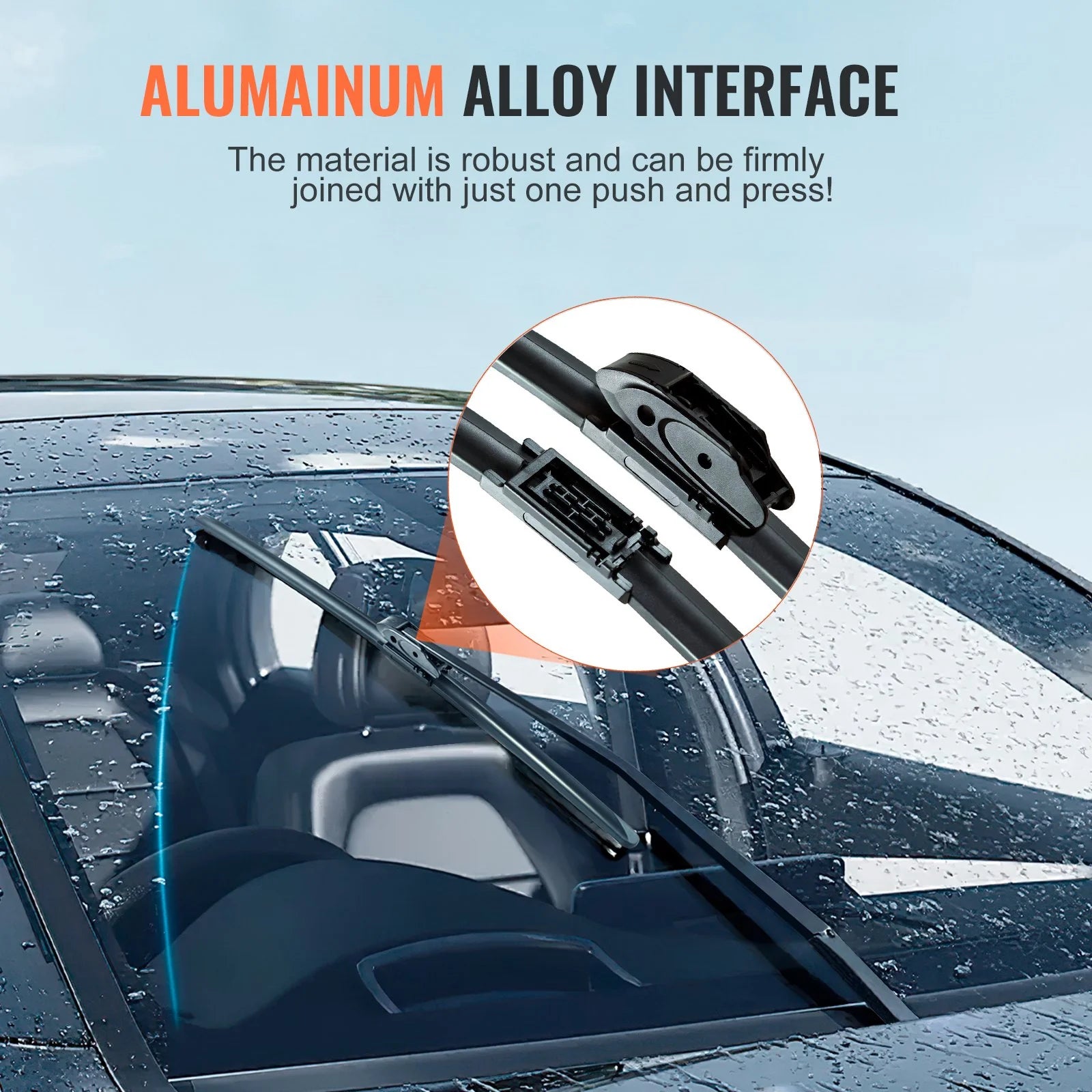 VEVOR 22 Rubber Wiper Blades, 56 Cm Universal Replacement Wind Shield Wiper