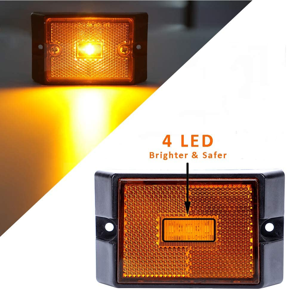 12V Submersible LED Trailer Tail Light Kit for under 80 Inch Trailer Boat Utility Trailer Waterproof (Trailer Light Kit)