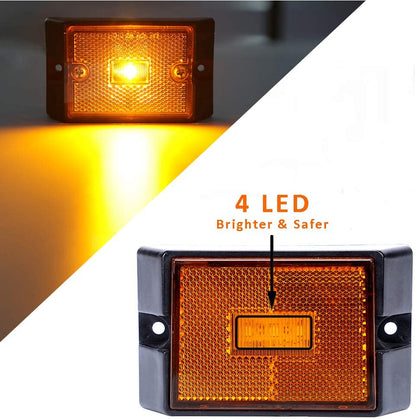 12V Submersible LED Trailer Tail Light Kit for under 80 Inch Trailer Boat Utility Trailer Waterproof (Trailer Light Kit)