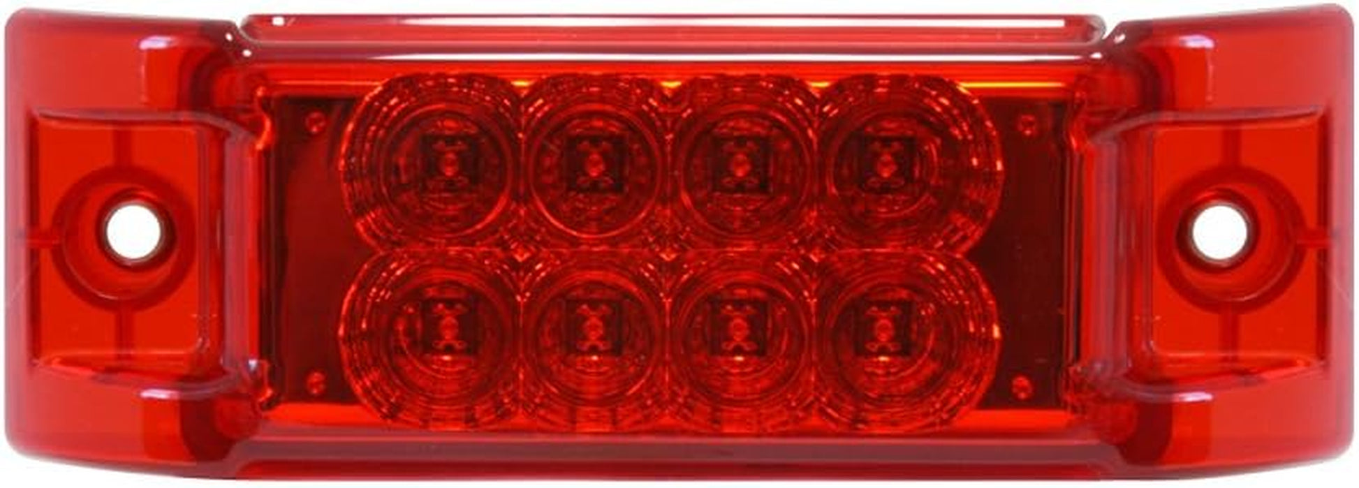 77662 Rectangular Spyder Red/Red 8 LED Sealed Marker Light