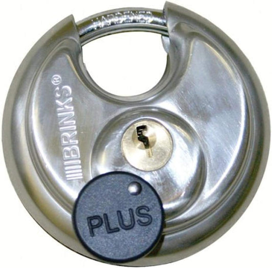 3020-053-3T Trailer Coupler Lock, Discus, Stainless Steel