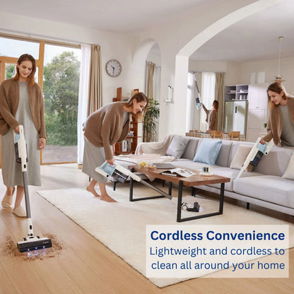 GO Cordless Stick Vacuum, 40 Min Run Time - Powder Blue (GO203)